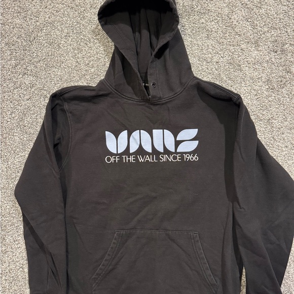 Off The‎ Wall Sweatshirt Men S Black Original Spell Out Logo Hoodie Pullover - Picture 1 of 9